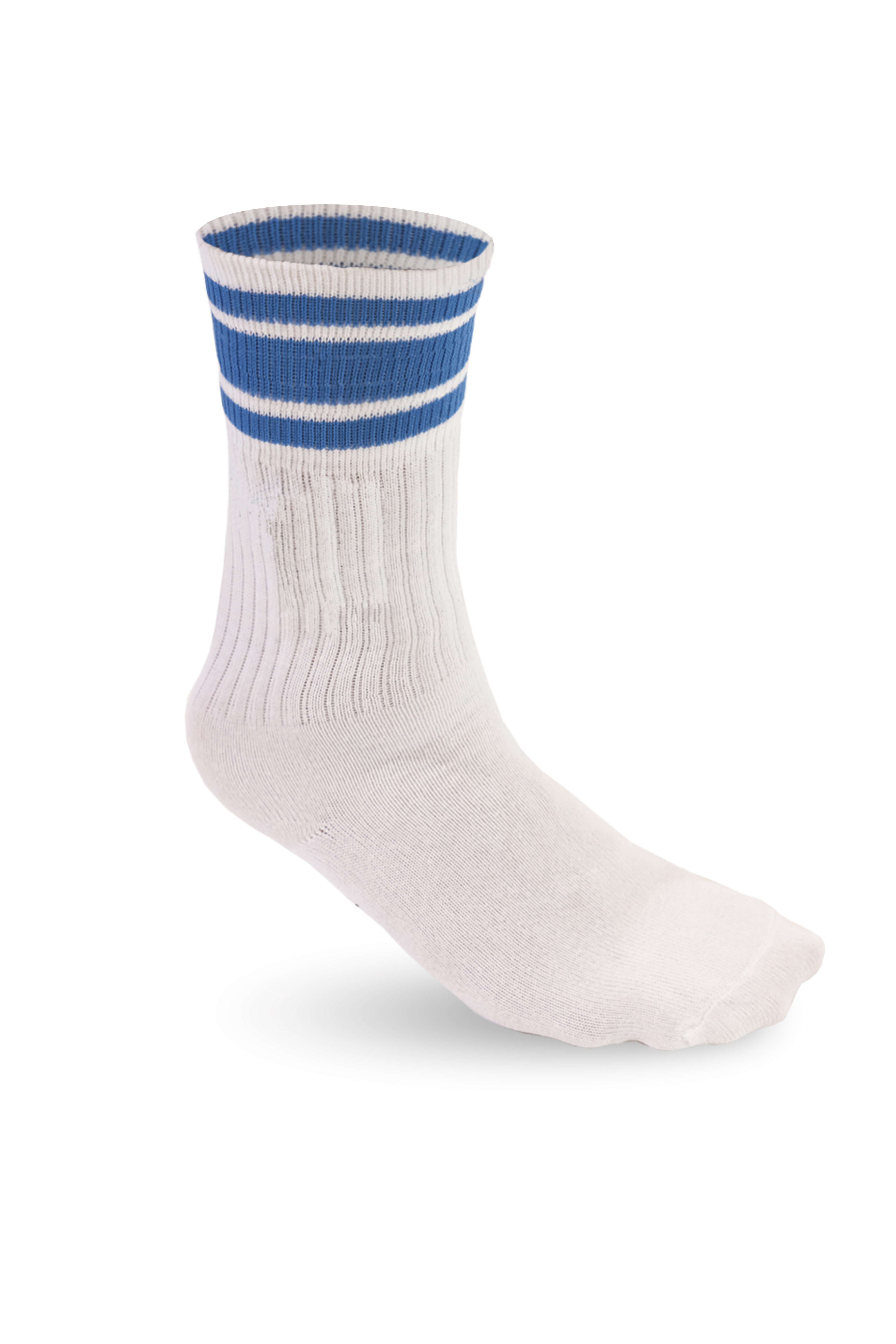 Chaussettes de basket-ball - 9918 - Blanc/Bleu