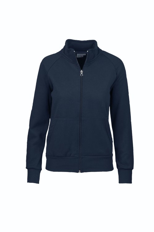 Damessweatshirt met lange ritssluiting - 18 - Blauw