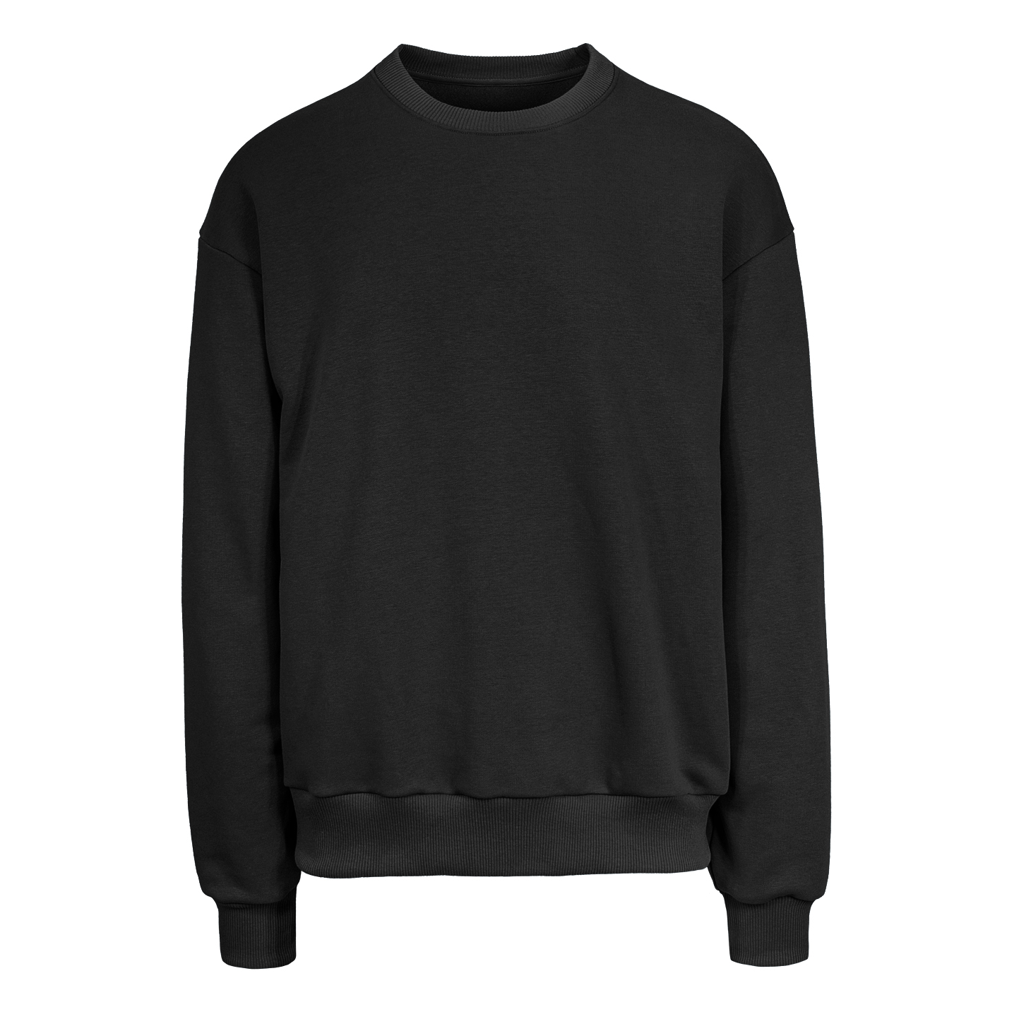 365 unisex oversized sweater met ronde hals - 12 - Zwart