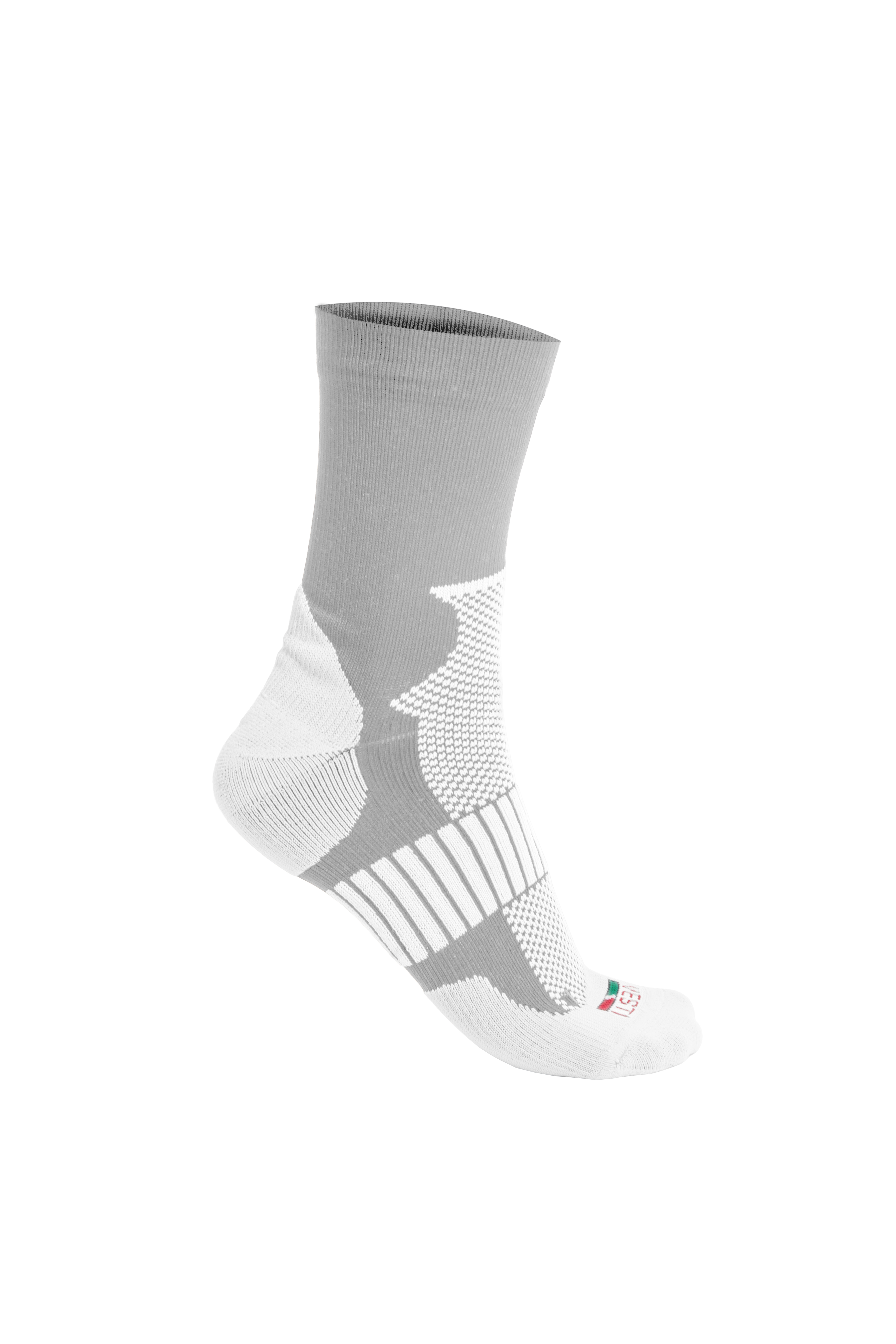 Performance Cross sokken - 5263 - Cross Grijs/Wit Maat 35-38