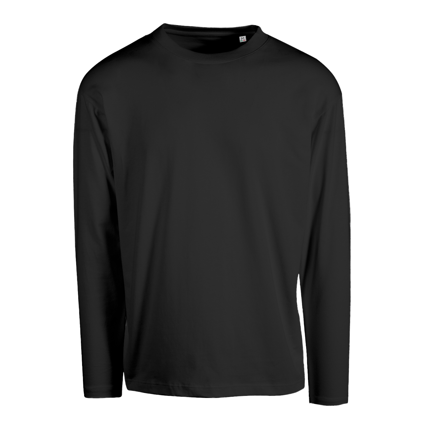 Unisex oversized T-shirt met lange mouwen - 12 - Zwart