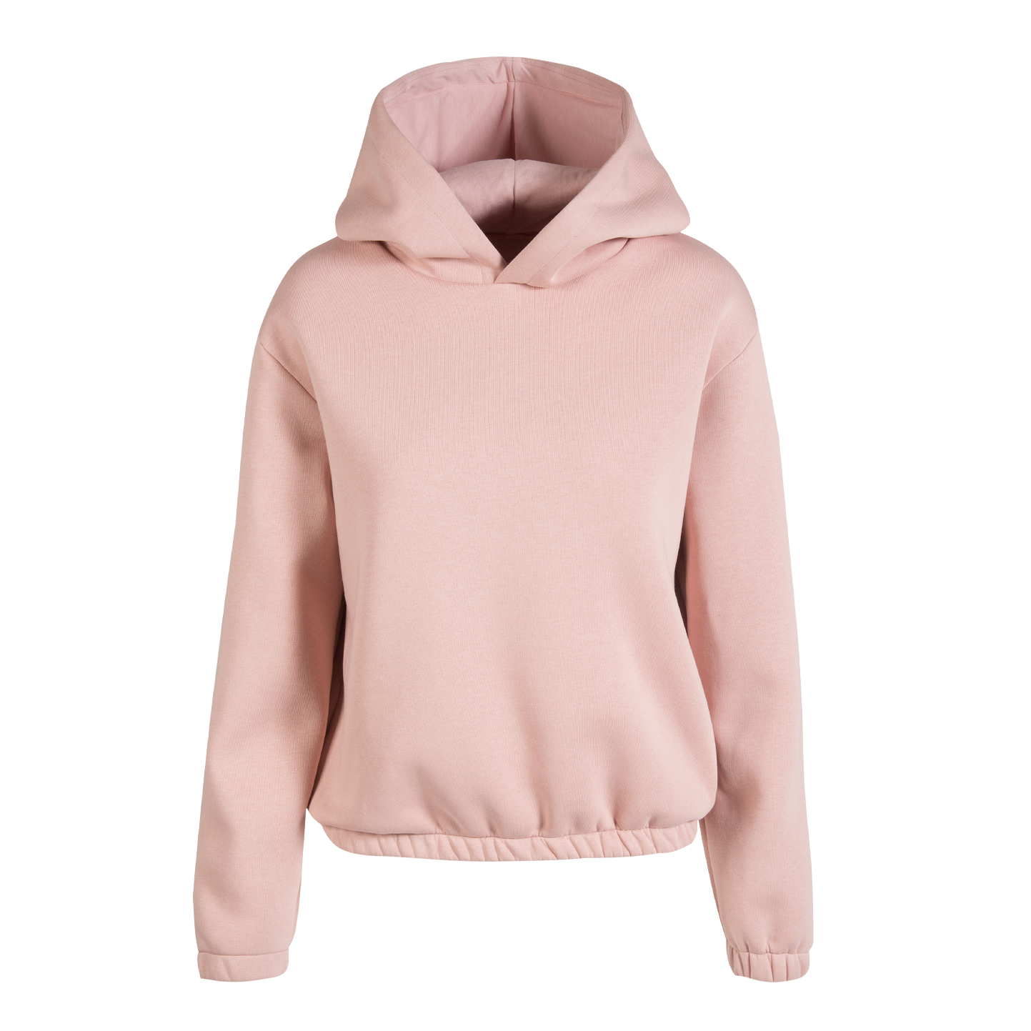 Sweat boxy femme à capuche - RP - Rose poudré