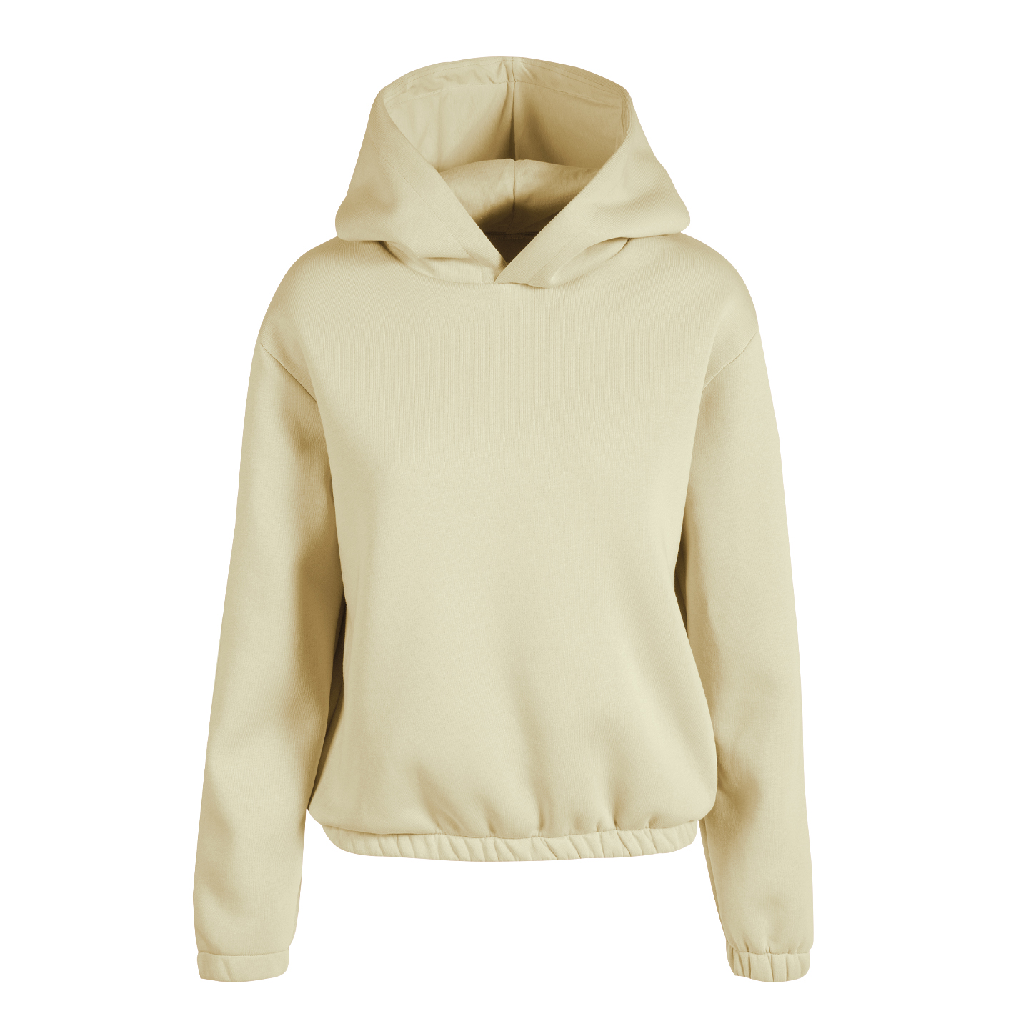 Sweat boxy femme à capuche - 38 - Crème