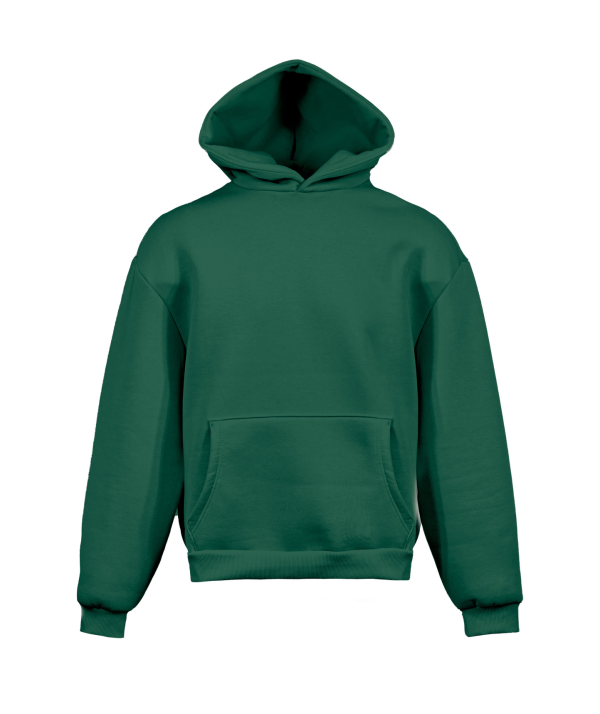 Zachte boxy hoodie - VT - Bosgroen