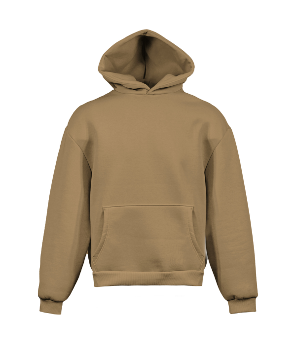 Zachte boxy hoodie - TB - Tabak