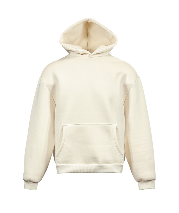 Zachte boxy hoodie - 38 - Crème