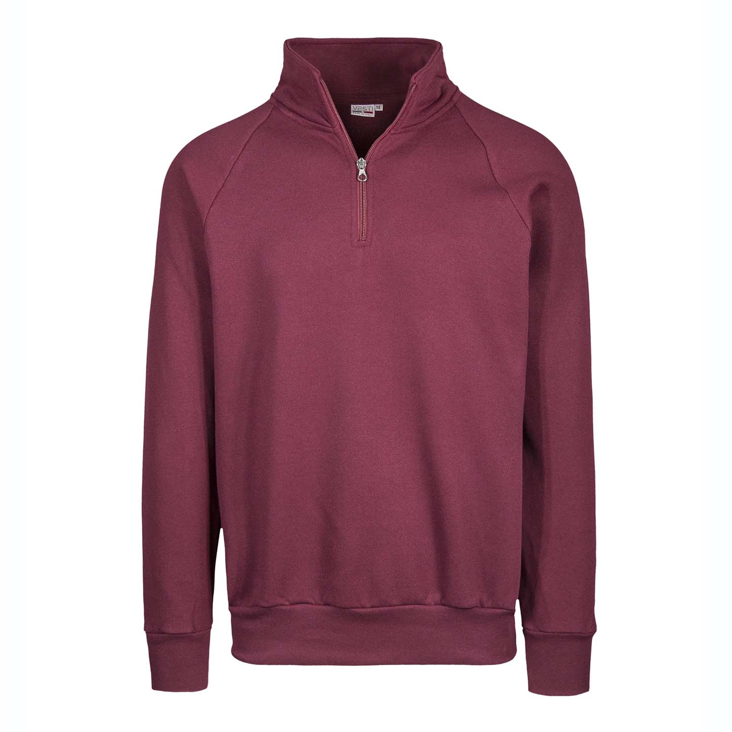 Sweat-shirt à col zippé - 48 - Bordeaux Sport