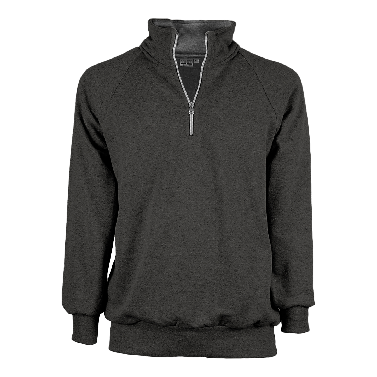 Sweat-shirt à col zippé - 6MA - Mélange d'anthracite