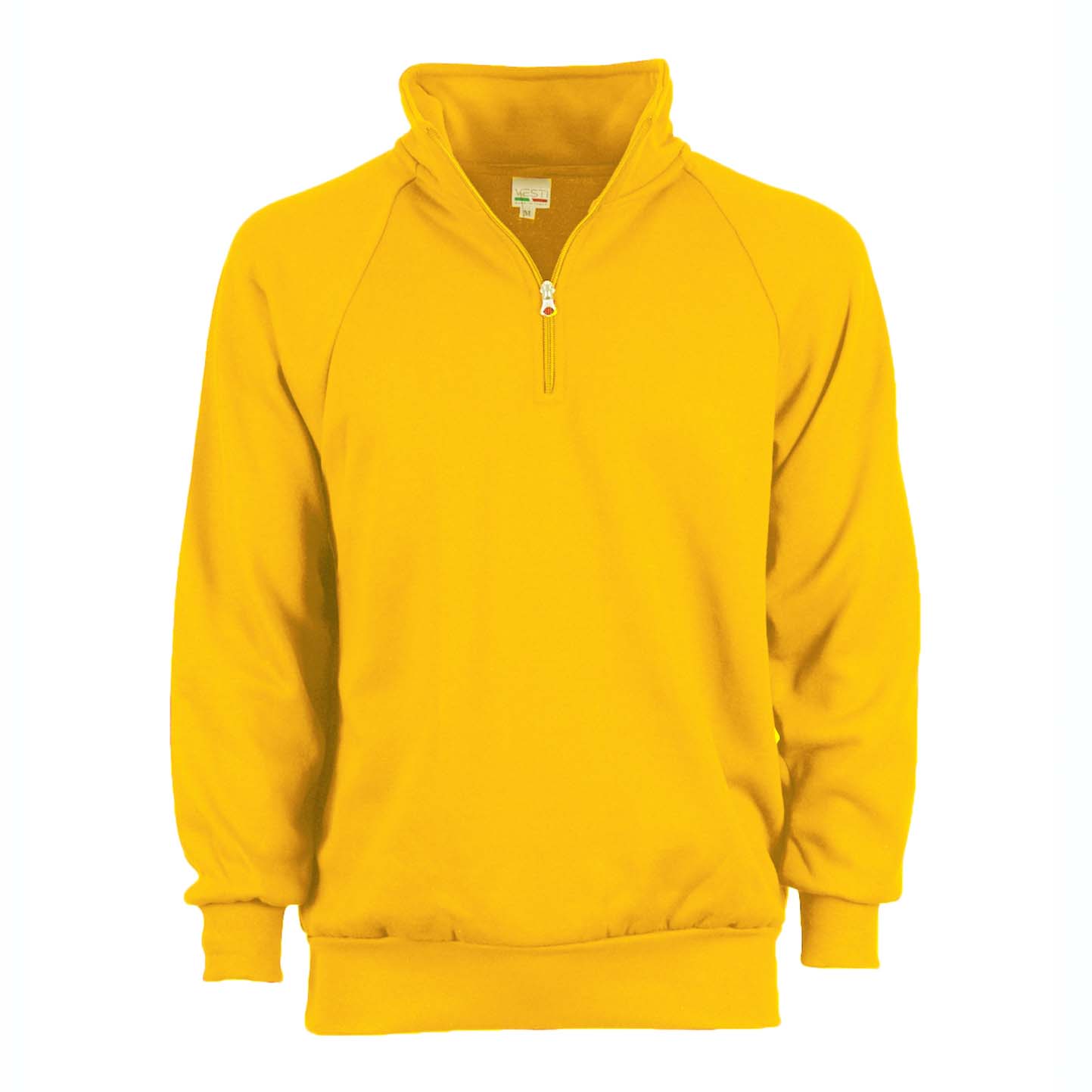 Sweat-shirt à col zippé - 96 - Jaune