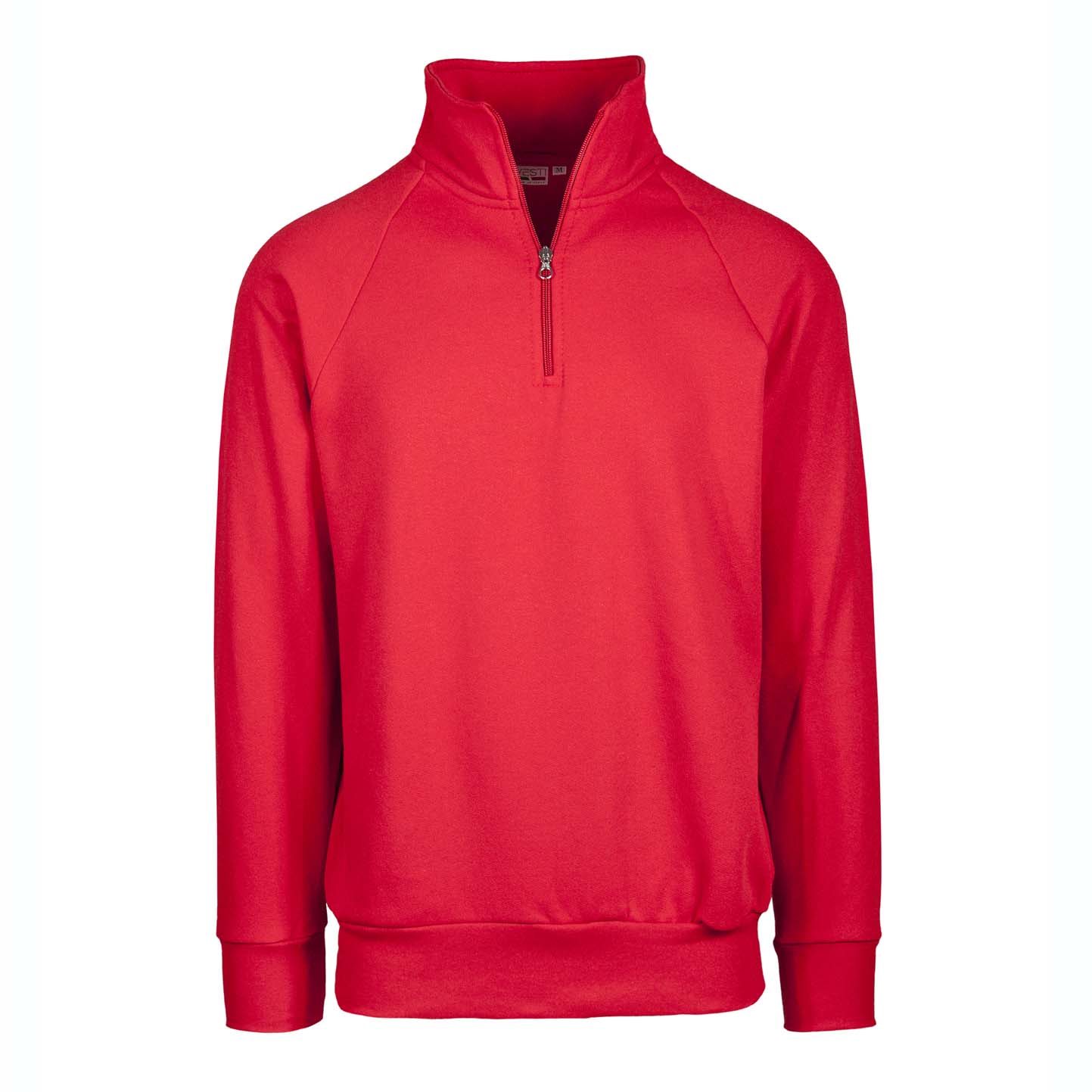 Sweat-shirt à col zippé - 28 - Rouge Sport
