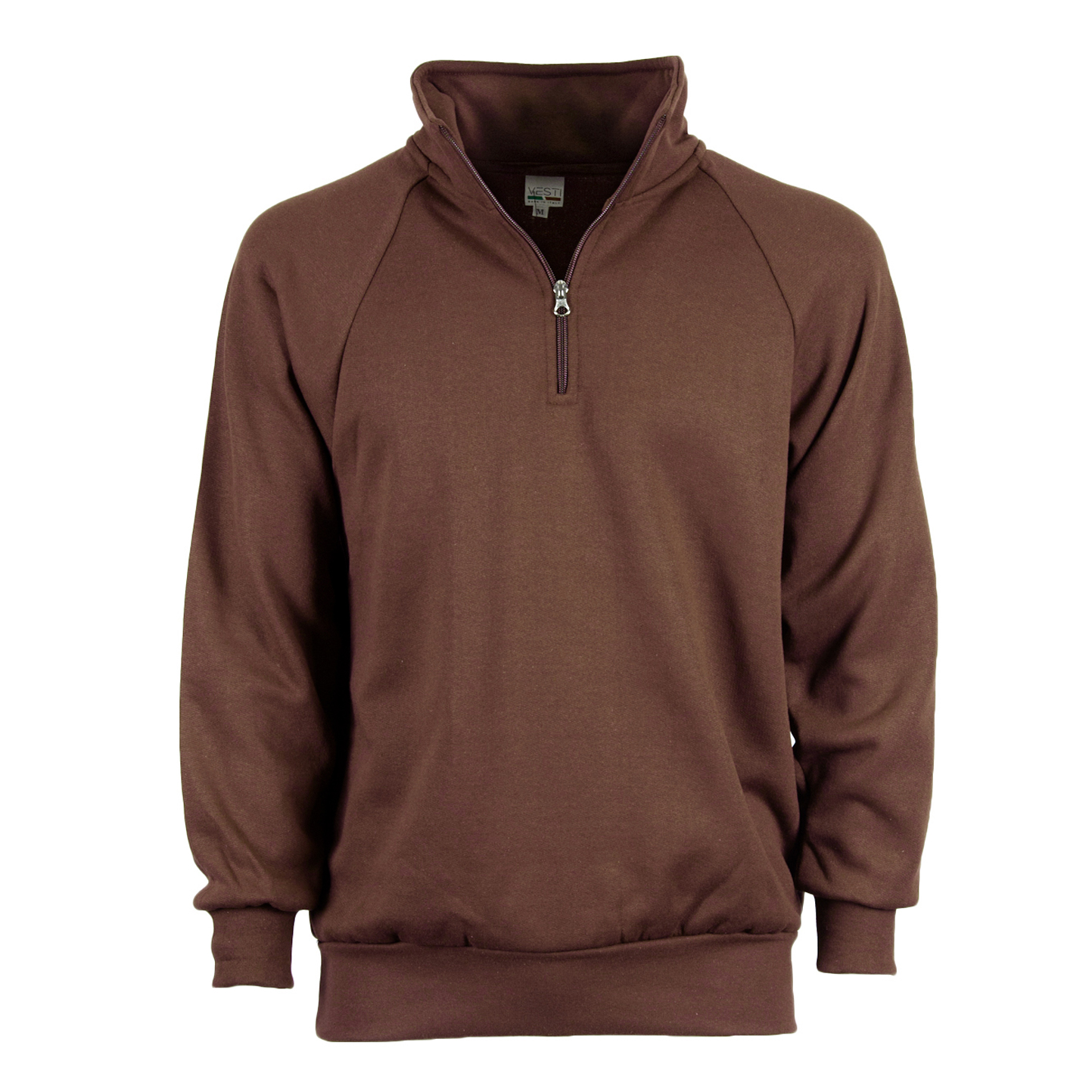 Sweat-shirt à col zippé - 50 - Brun