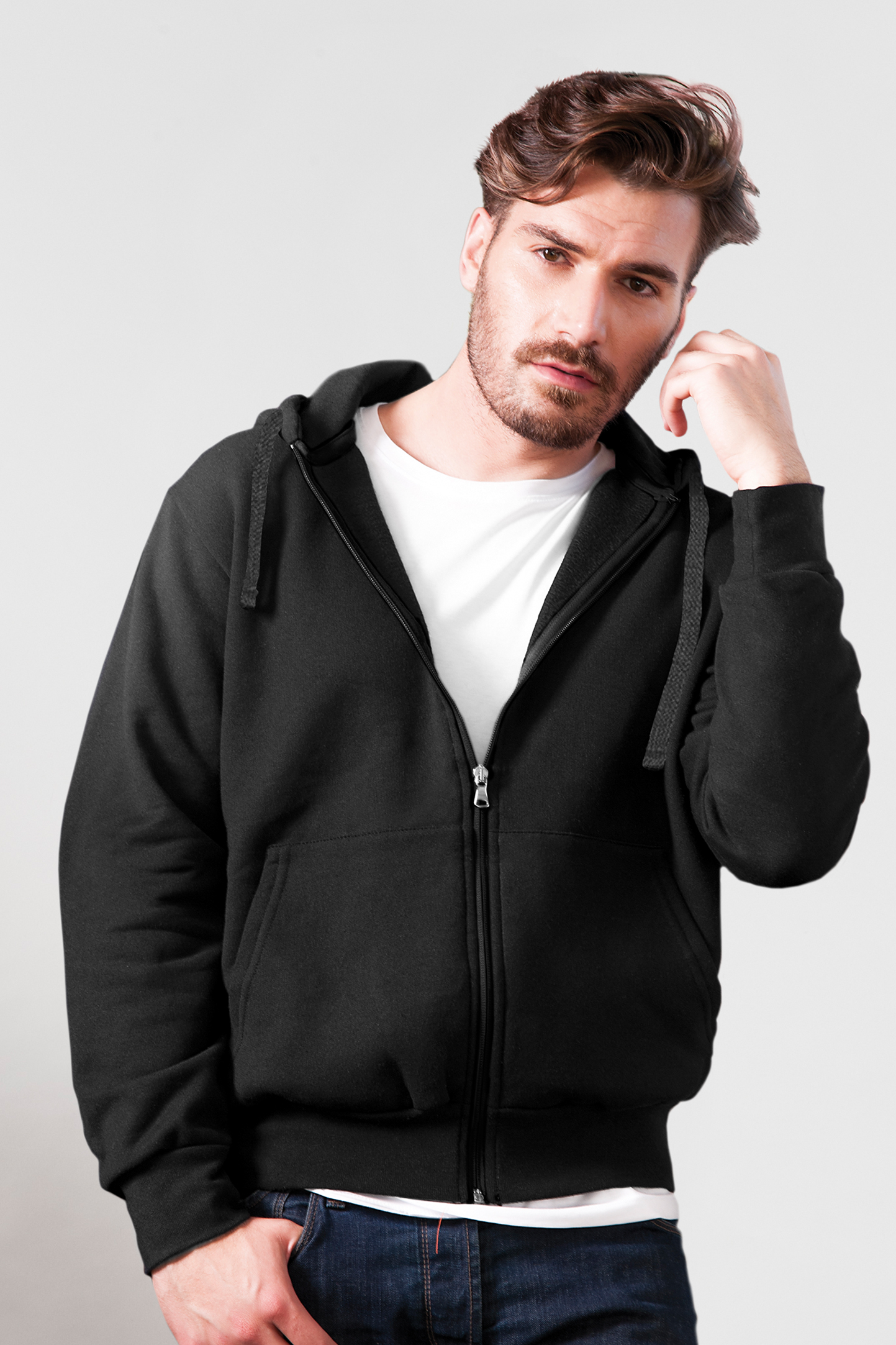 Hoodie met ritssluiting