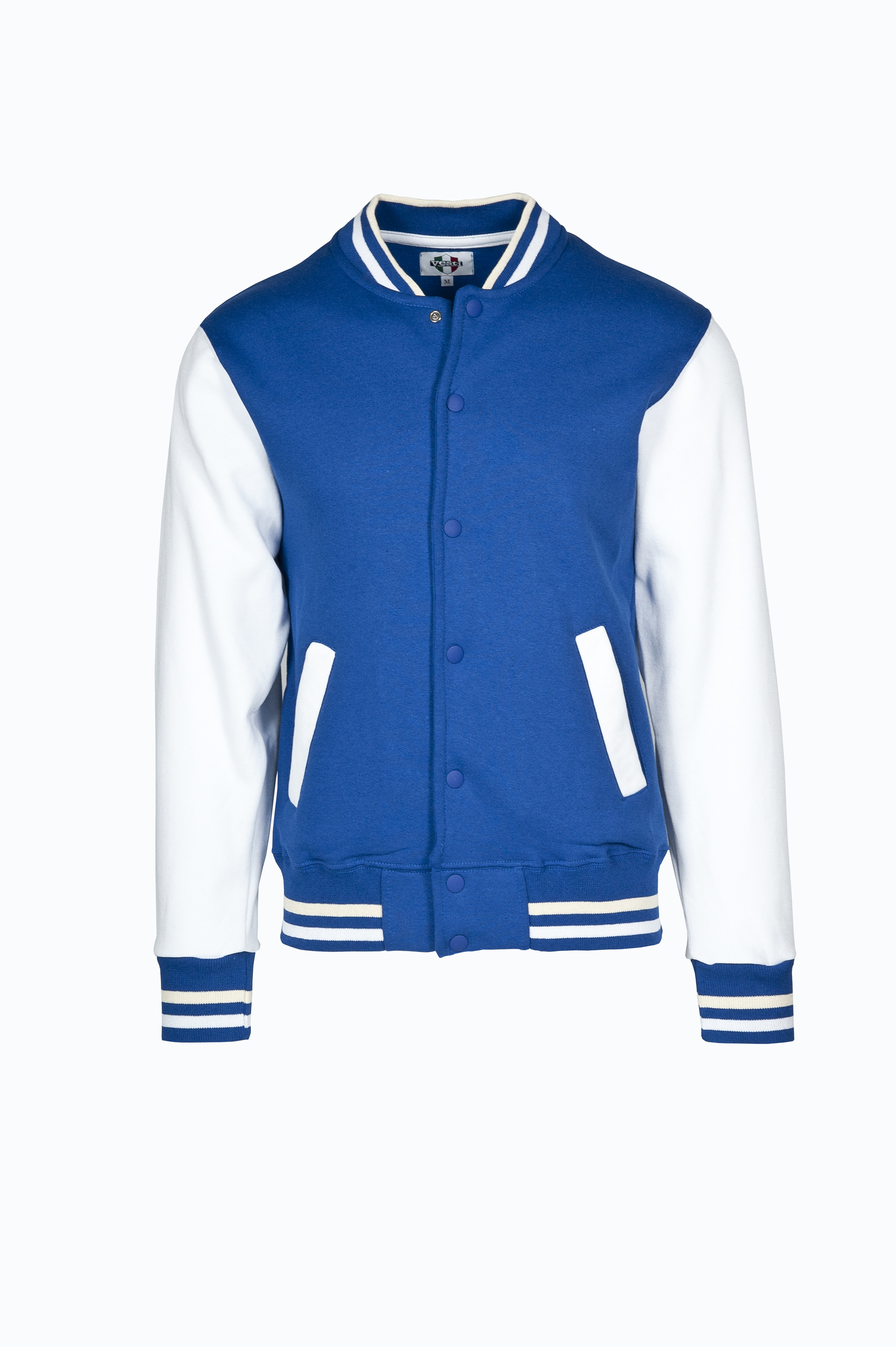 blouson aviateur bicolore - 2799 - Royal Sport/Blanc