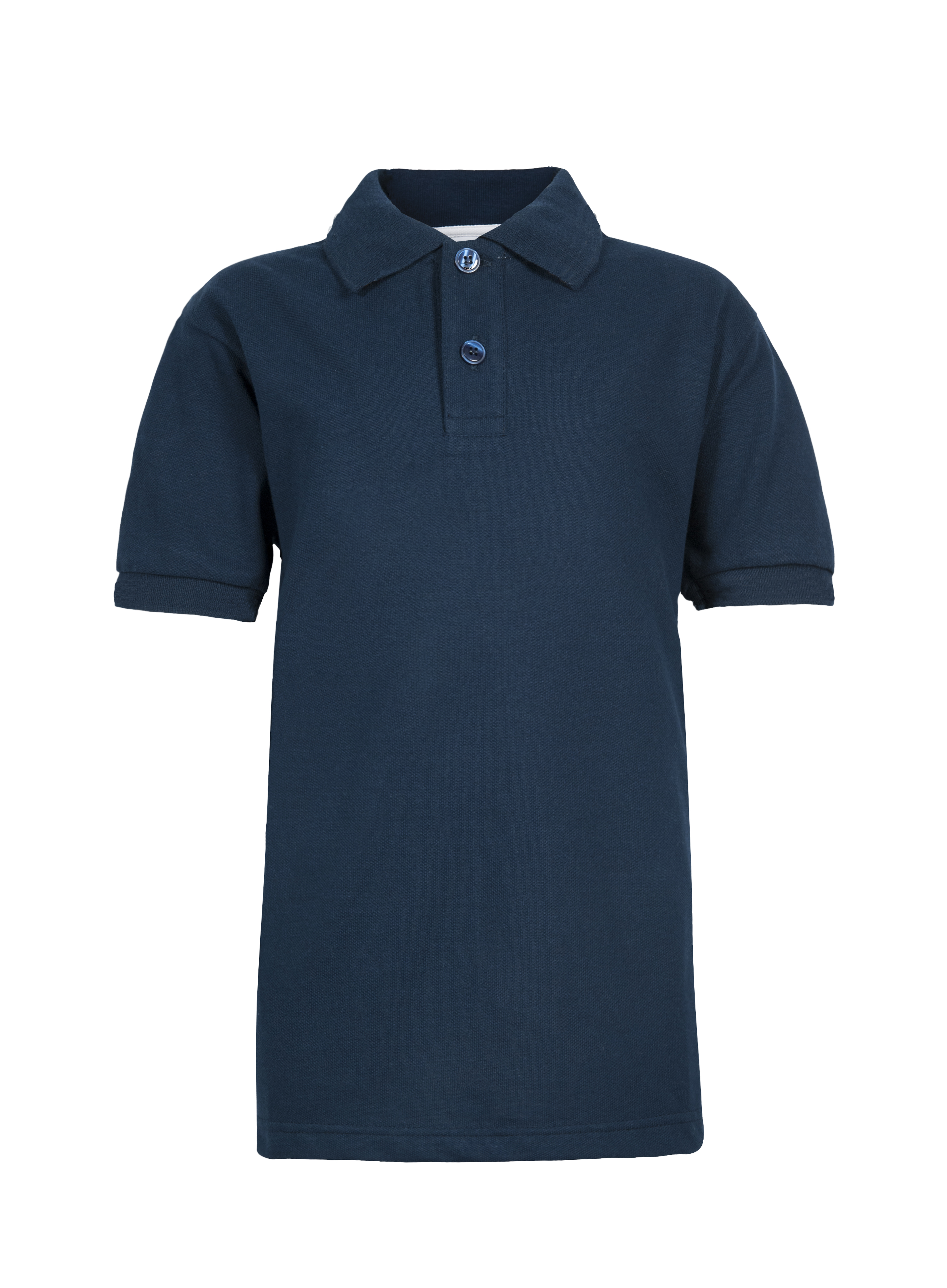 Polo à manches courtes en piqué pour enfants - 18 - Bleu