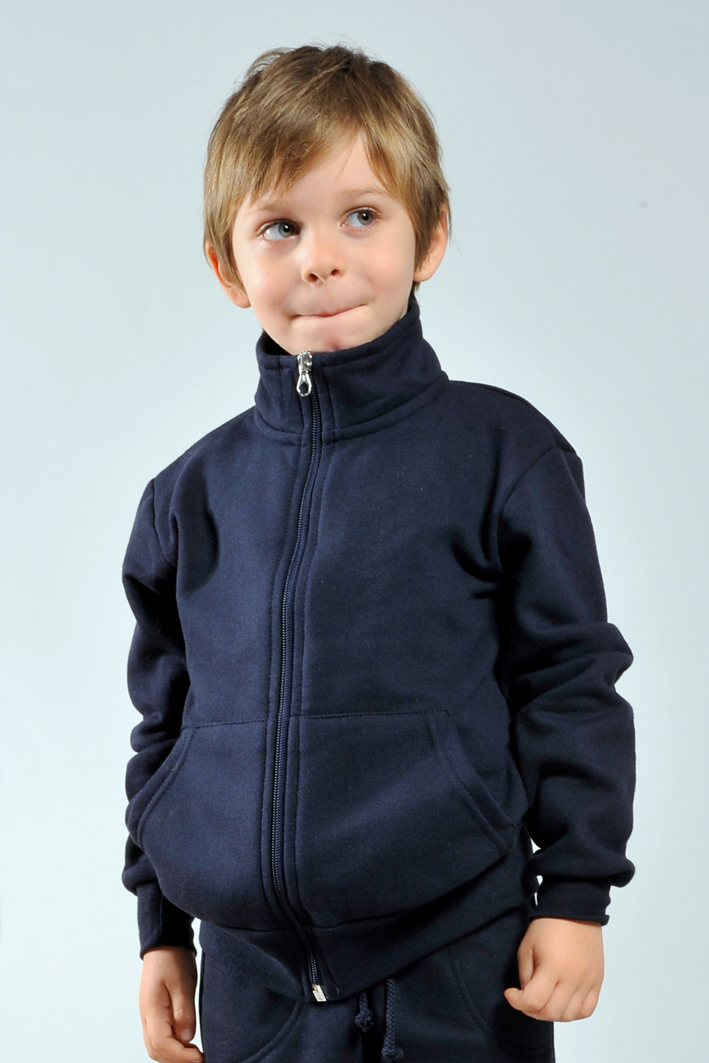 Kindersweatshirtjas met ritssluiting