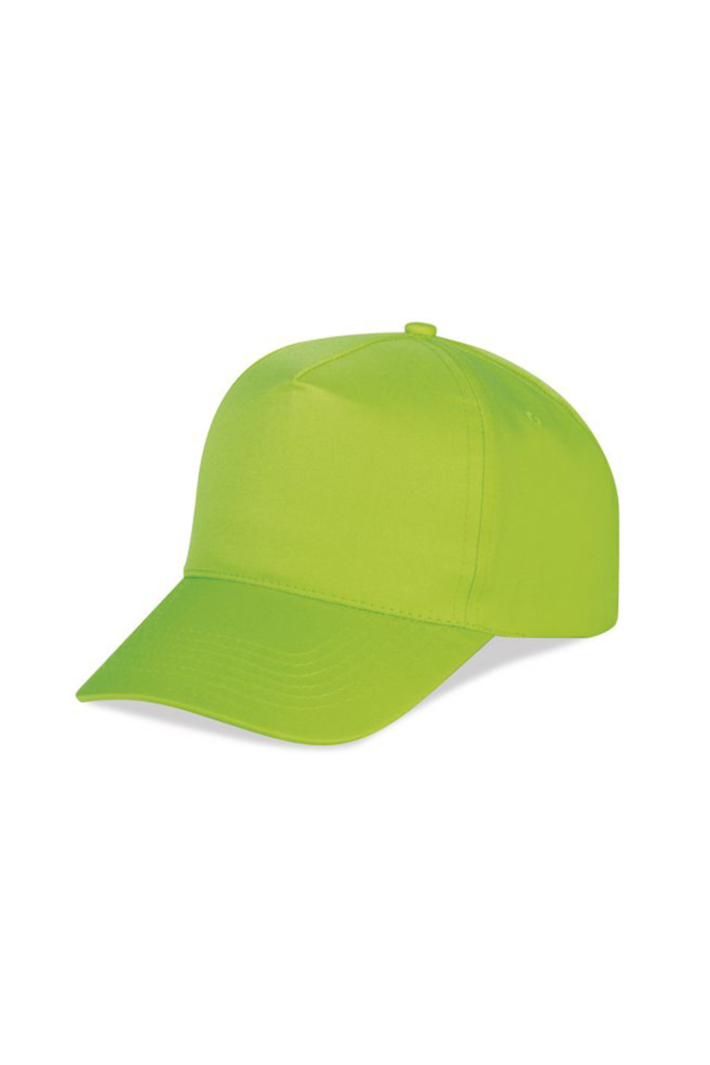 Baseballpet met fluorescerende details en 5 panelen