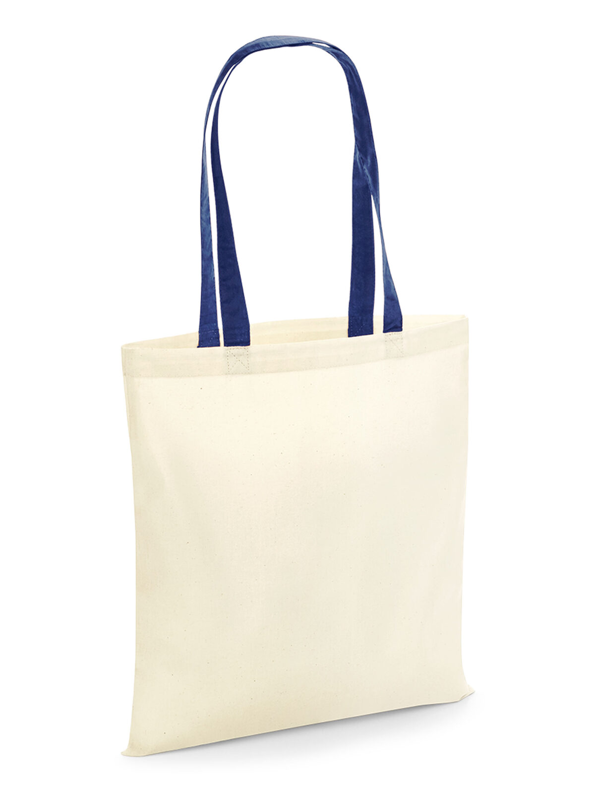 Tas voor het leven - Contrasterende handvatten - Natuurlijke/Franse marine