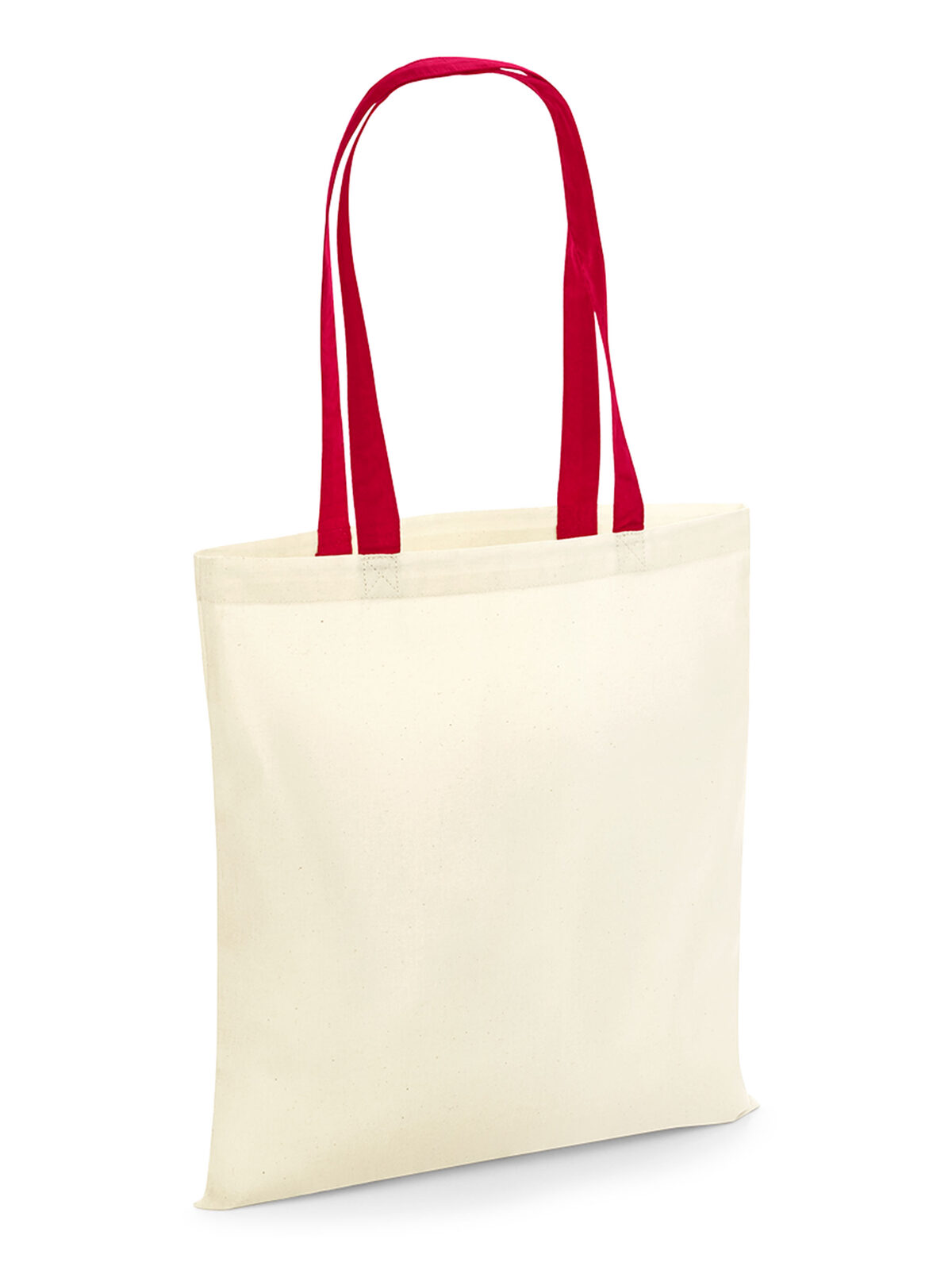 Tas voor het leven - Contrasterende handvatten - Natuurlijk/Klassiek Rood