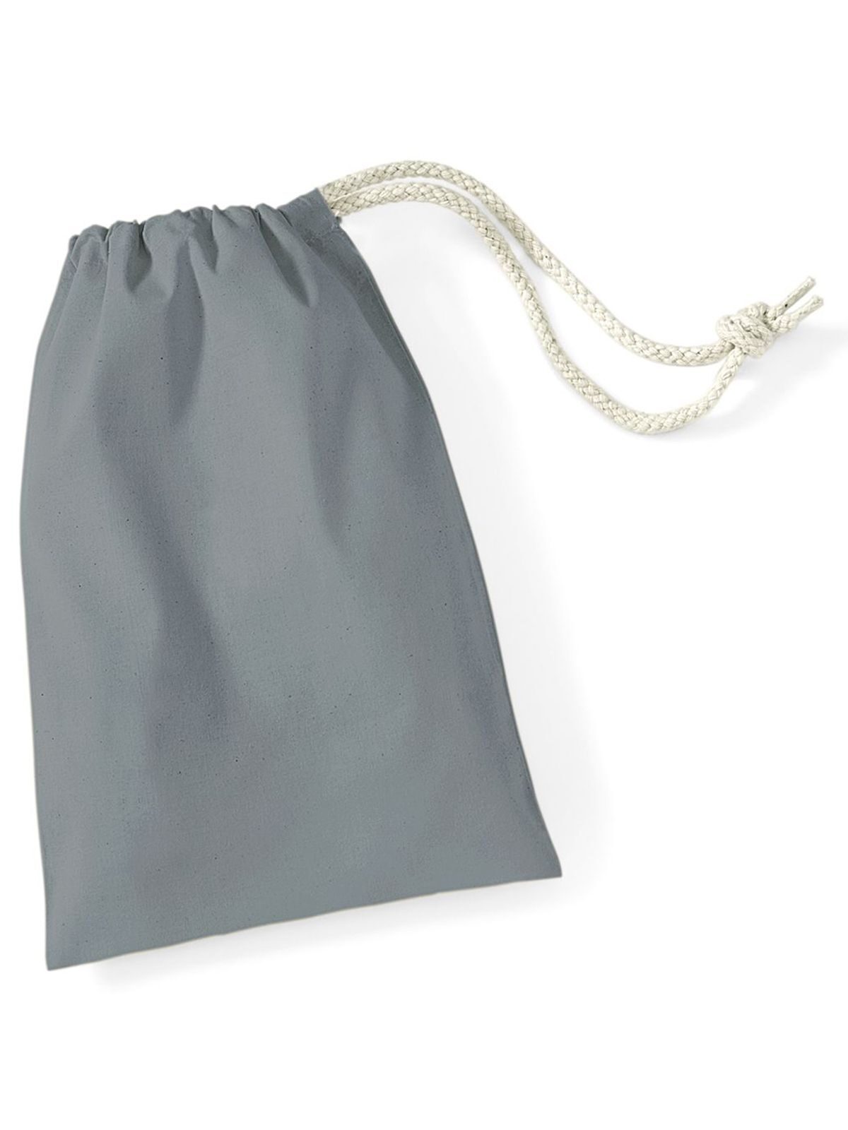 Katoenen tas maat XS - PUG - Puur grijs