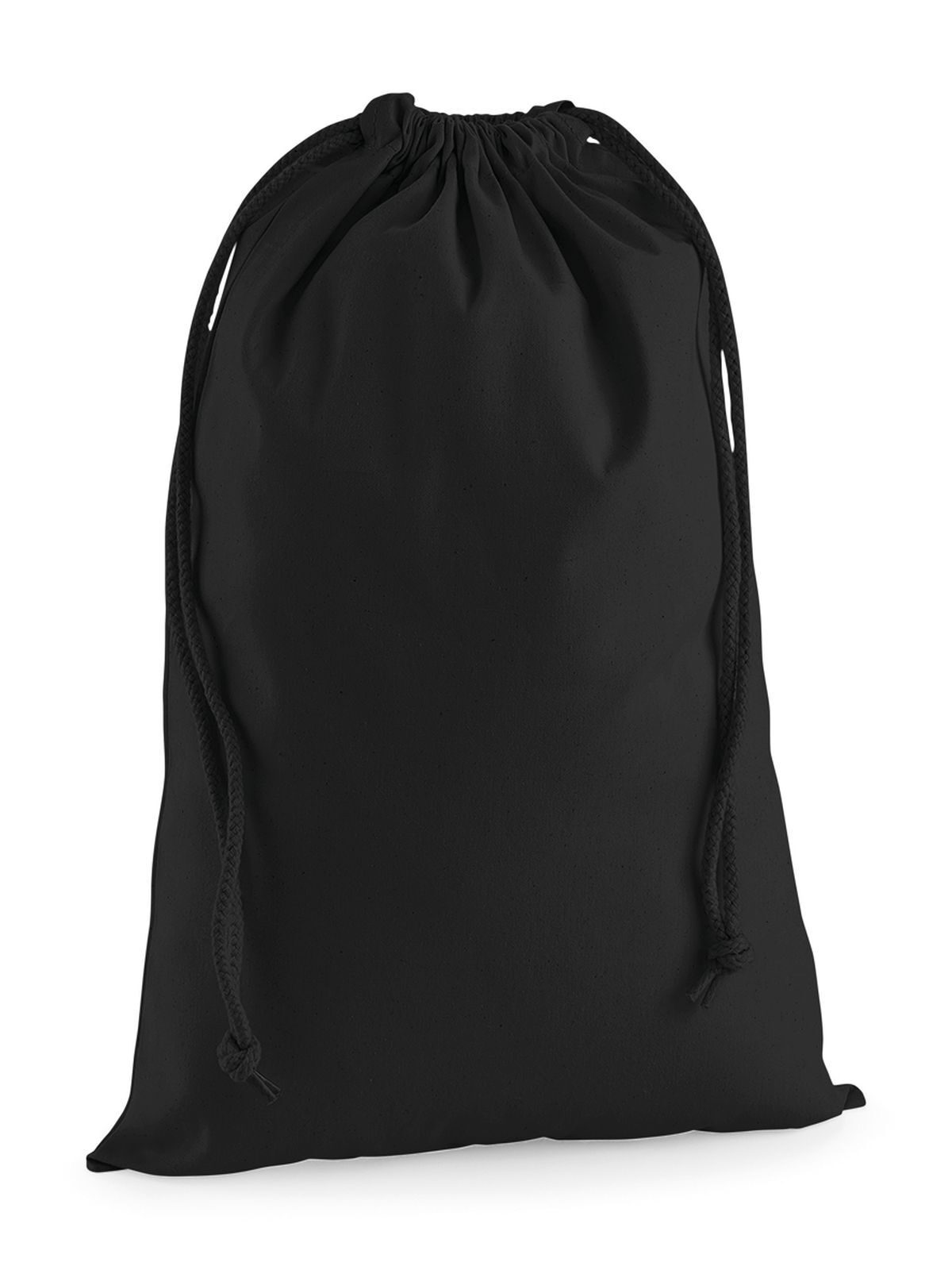 Premium katoenen opbergtas L - BLK - Zwart