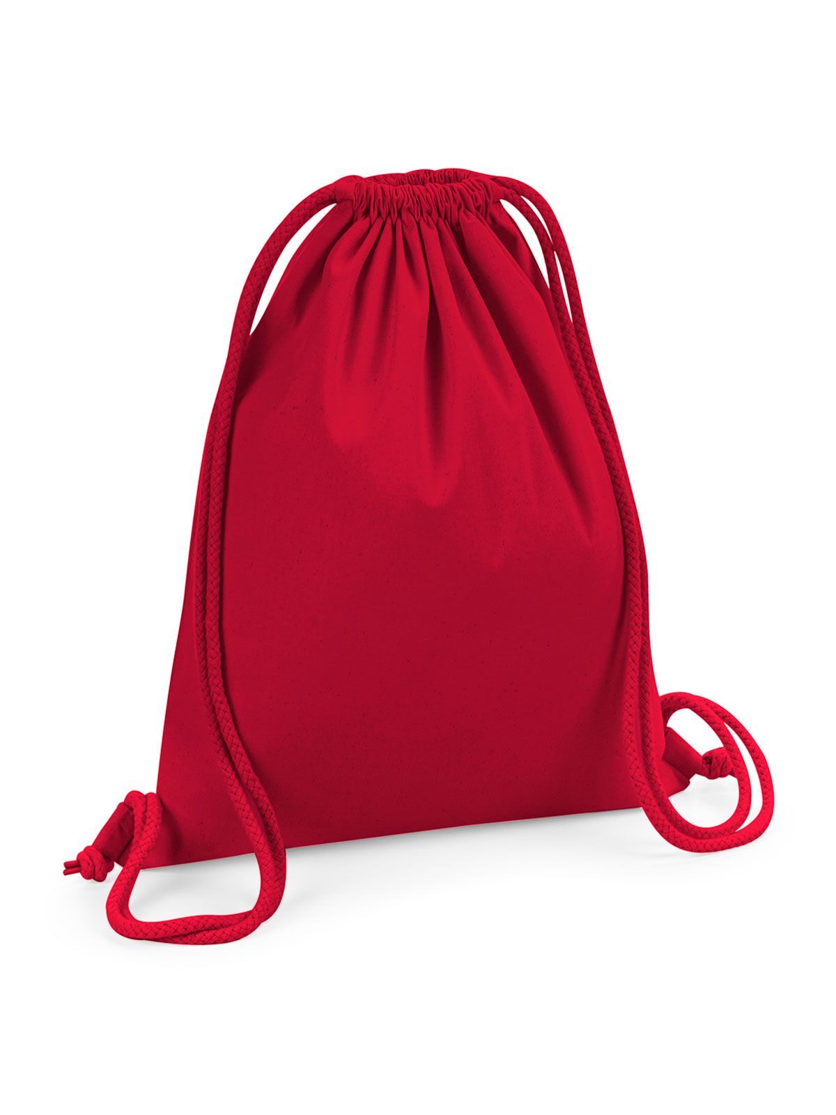 Sac de sport en coton biologique de qualité supérieure - CSR - Rouge classique