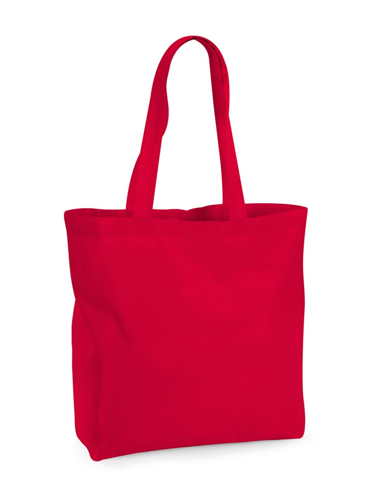 Sac cabas maxi en coton biologique de qualité supérieure - CSR - Rouge classique