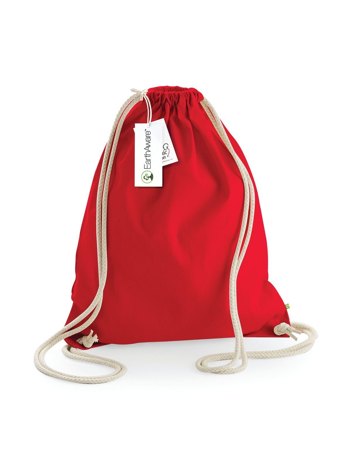 EarthAware® Organische Gymsac - CSR - Klassiek rood