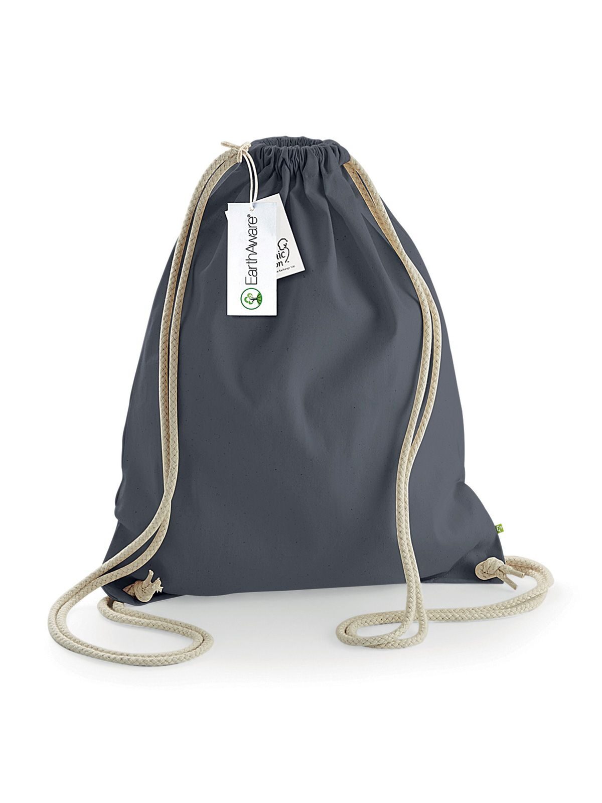 EarthAware® Organische Gymsac - GPH - Grafietgrijs