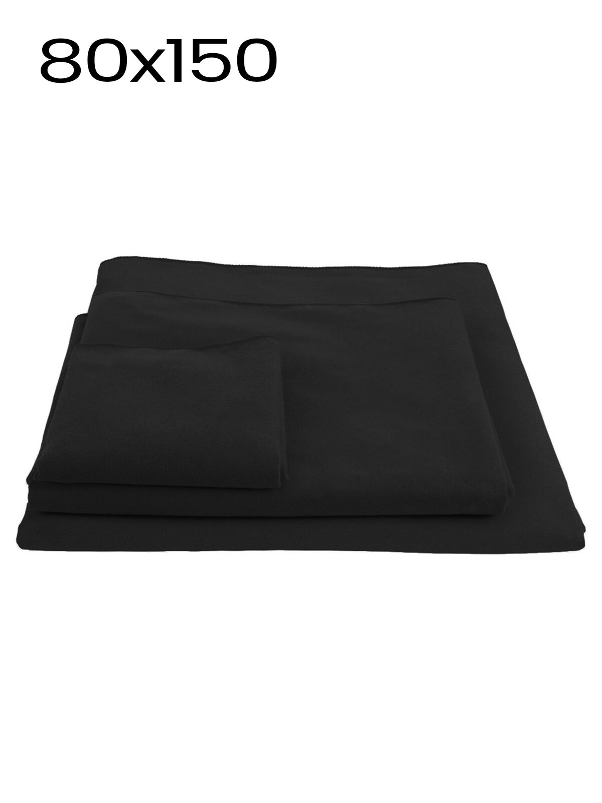 Serviette promotionnelle 80x150 - BK - BK-NOIR