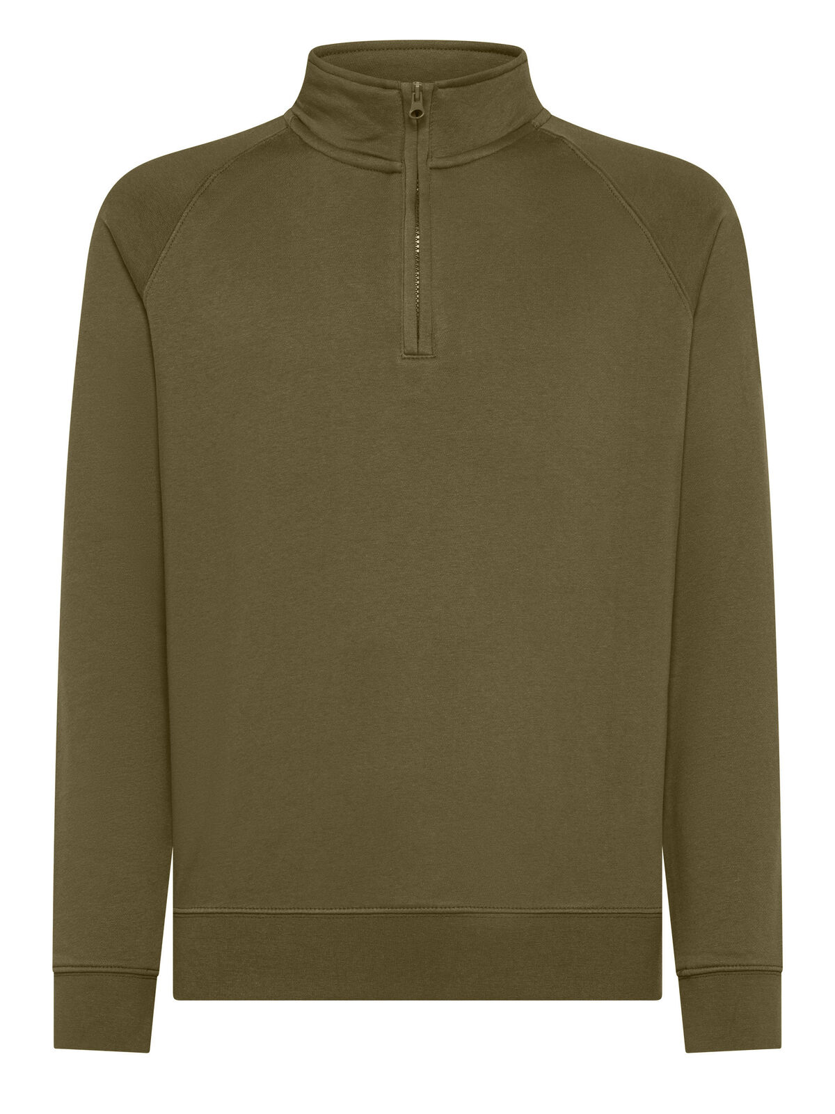 Sweat à col zippé raglan - OL - Olive