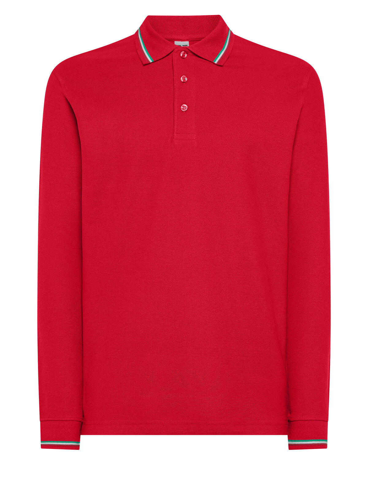 Polo met lange mouwen uit Italië - RD - RD-RED
