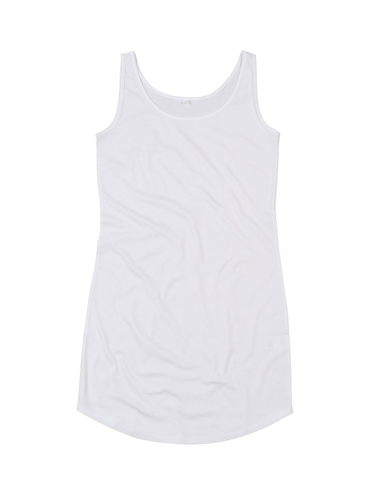 Jurk met gebogen vest - WH - Wit