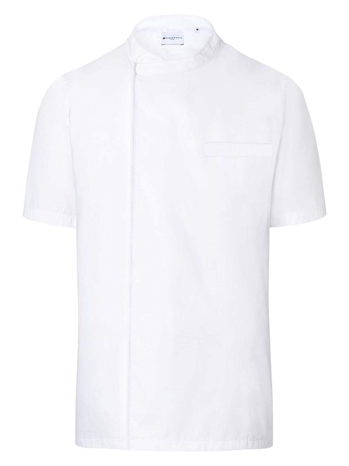 Chefhemd met korte mouwen, eenvoudig model. - 3 - Wit
