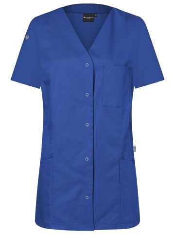 Blouse de travail pour femme avec boutons-pression - 76 - Bleu royal