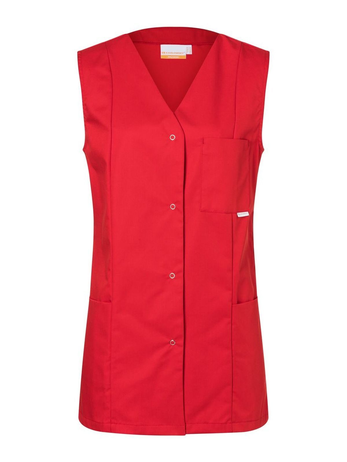Chemise sans manches Sara pour femmes - 8 - Rouge (environ Pantone 186C)