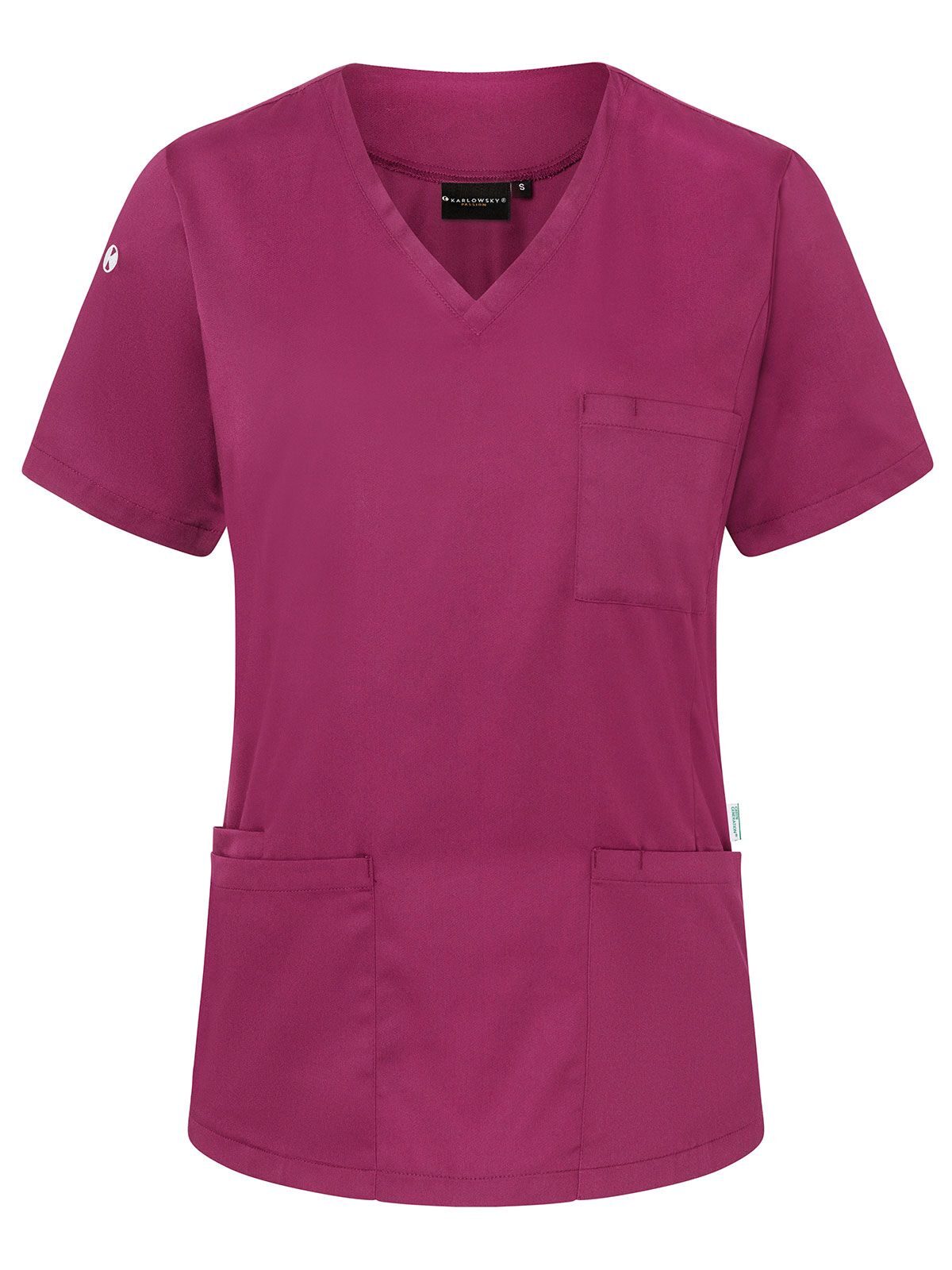 Tunique à enfiler à manches courtes pour femme - 70 - Fuchsia