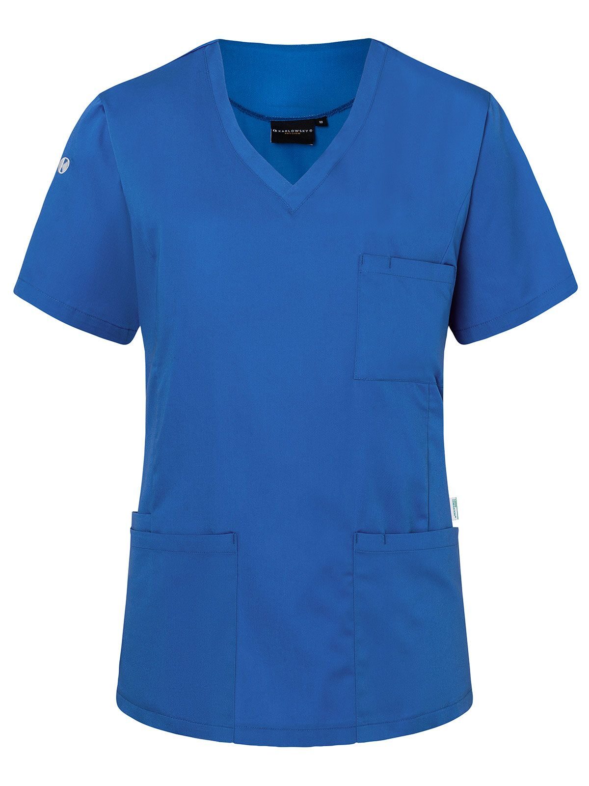 Tunique à enfiler à manches courtes pour femme - 76 - Bleu royal