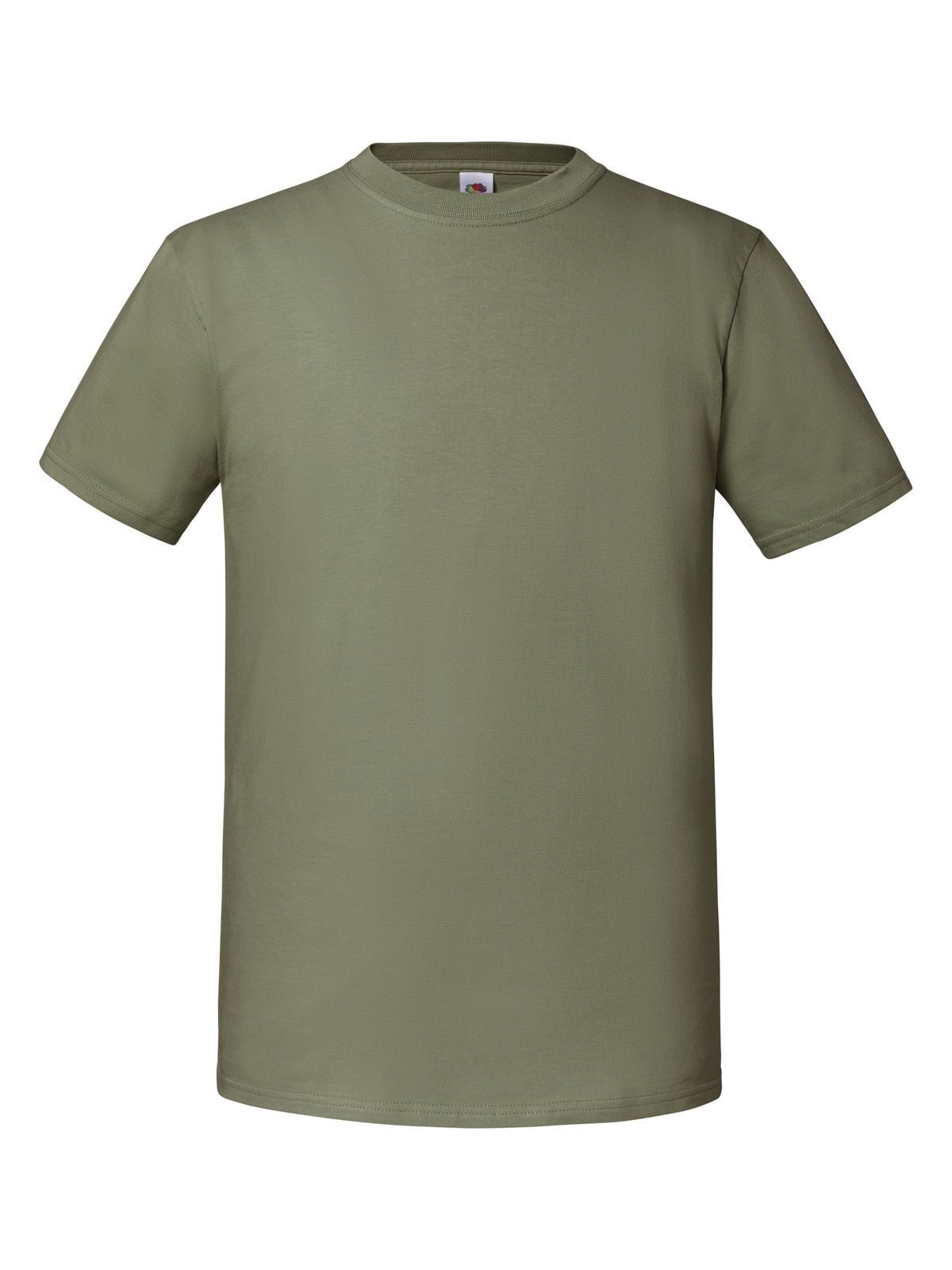 Iconische 195 Ringspun T - 59 - Klassieke olijf
