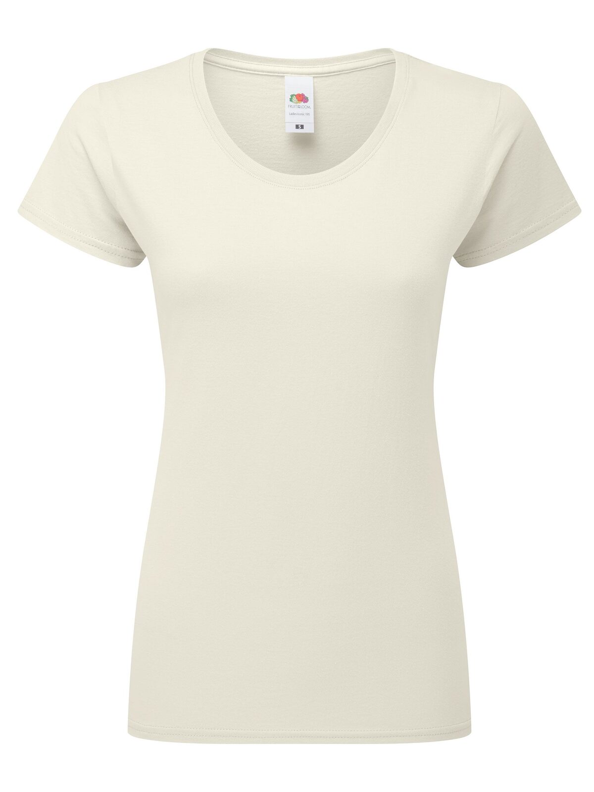 Iconische dames T-shirt van 195 Ringspun-stof - 60 - Natuurlijk