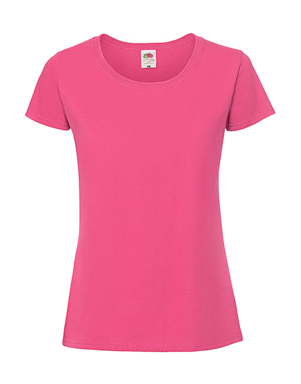 Iconische dames T-shirt van 195 Ringspun-stof - 57 - Fuchsia