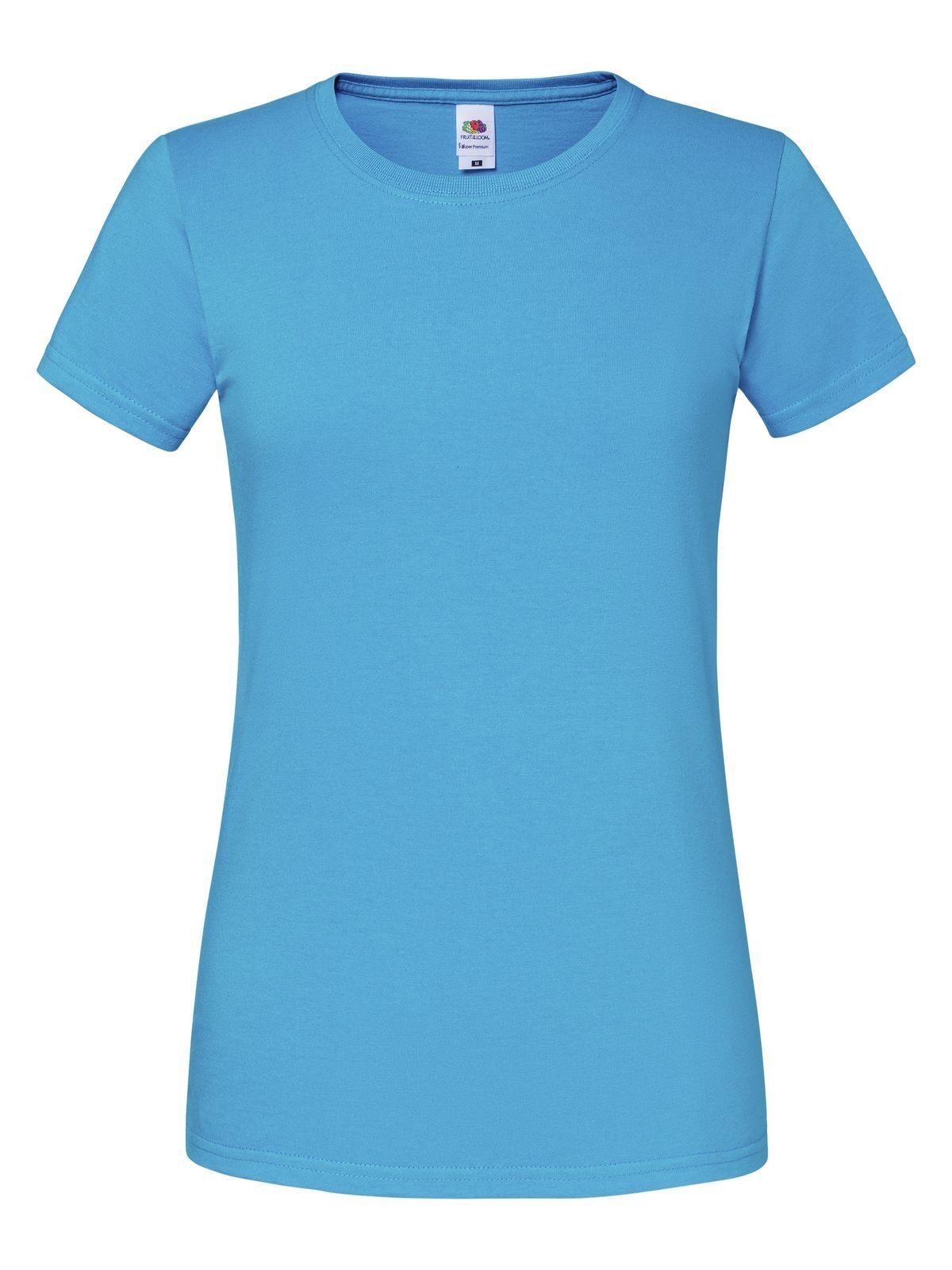 Iconische dames T-shirt van 195 Ringspun-stof - ZU - Azuurblauw