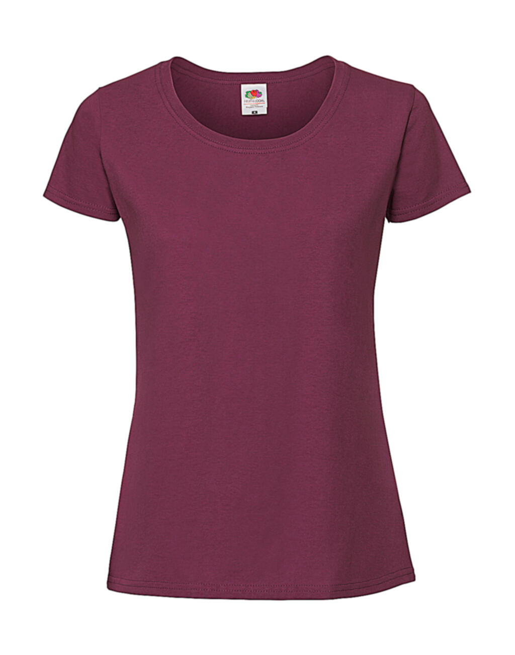 Iconische dames T-shirt van 195 Ringspun-stof - 41 - Bourgogne