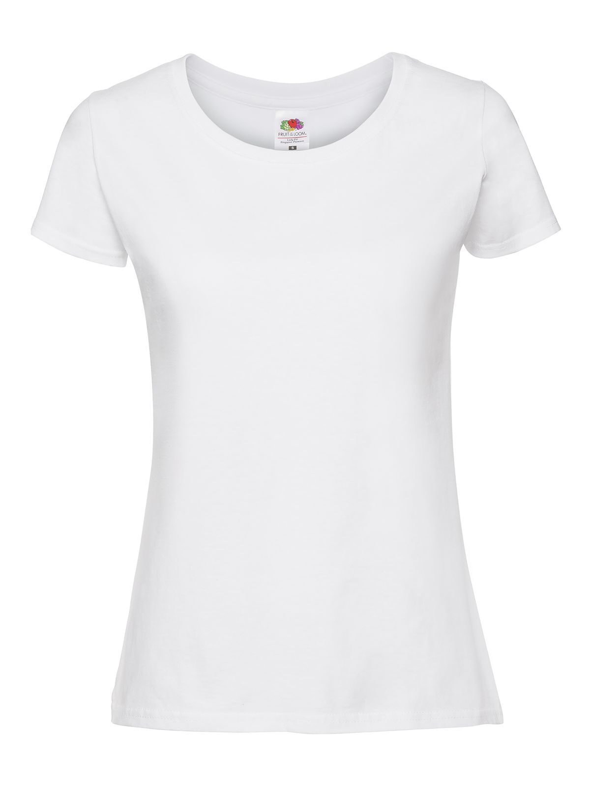 Iconische dames T-shirt van 195 Ringspun-stof - 30 - Wit