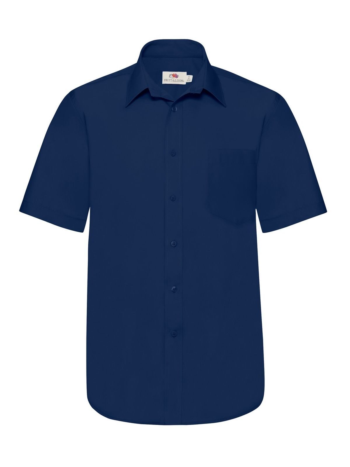 Chemise en popeline à manches courtes pour homme - 32 - Marine