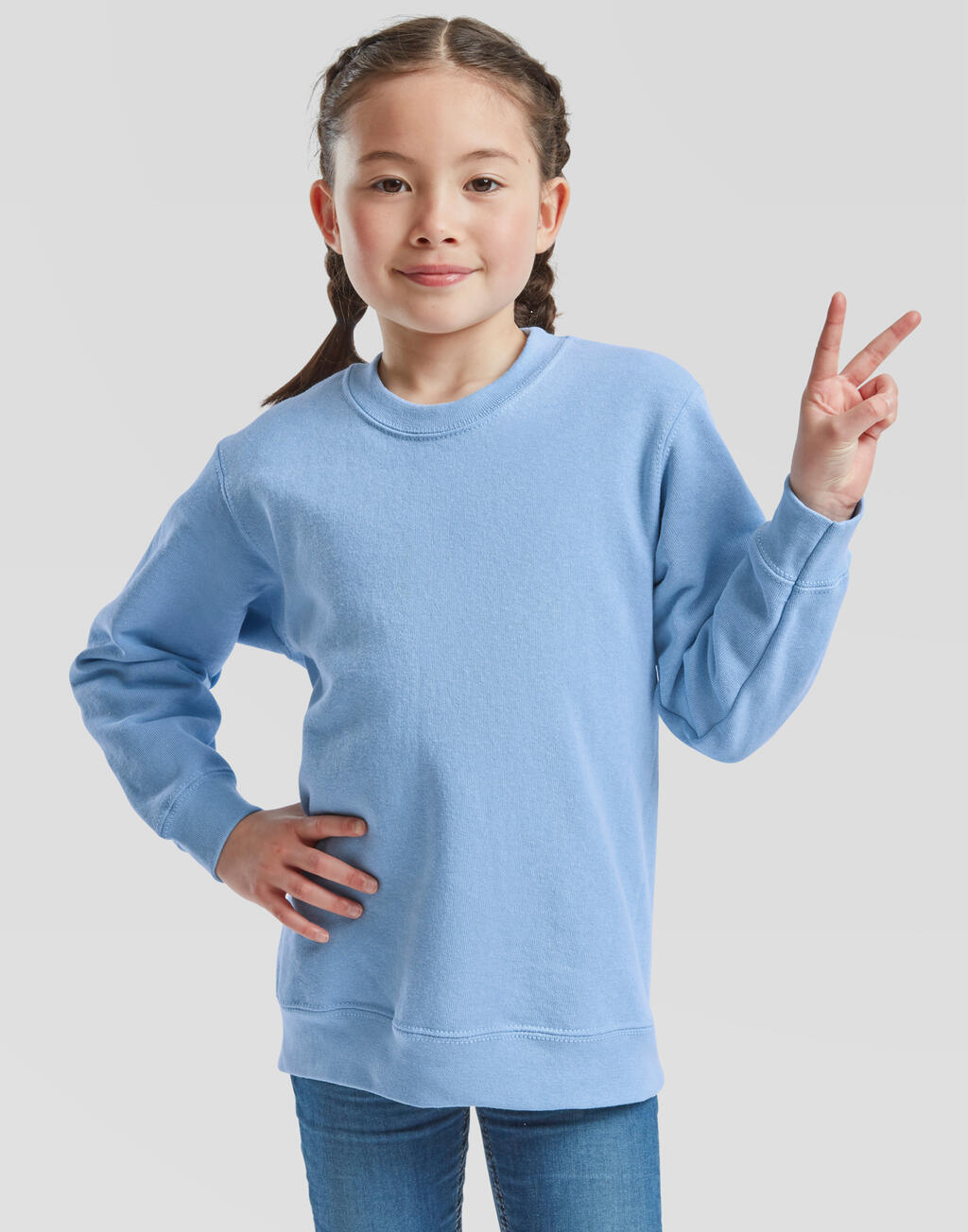 Klassieke kindersweat-in-sweat-look