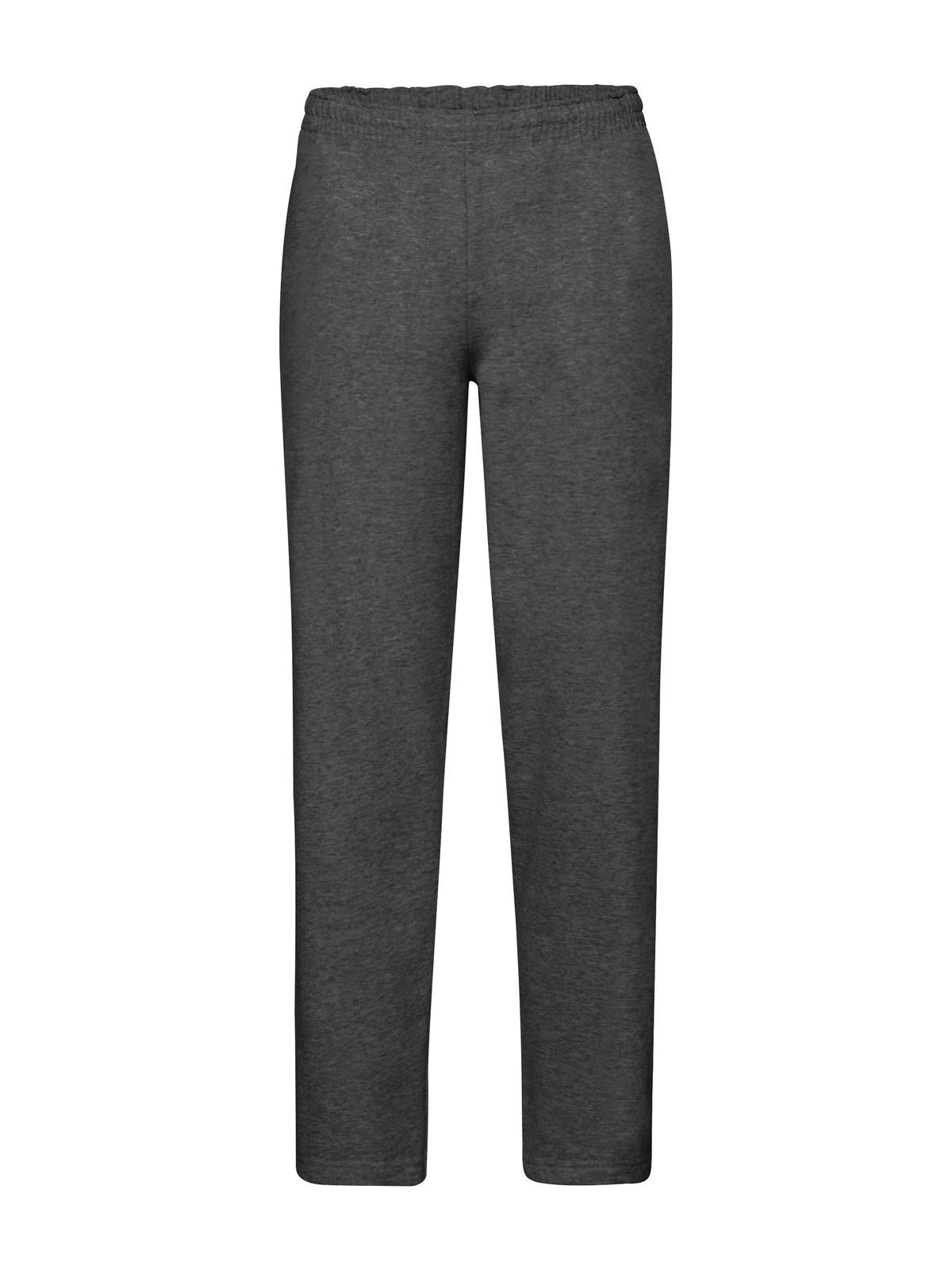 Klassieke joggingbroek met open zoom - HD - Donkergrijs gemêleerd