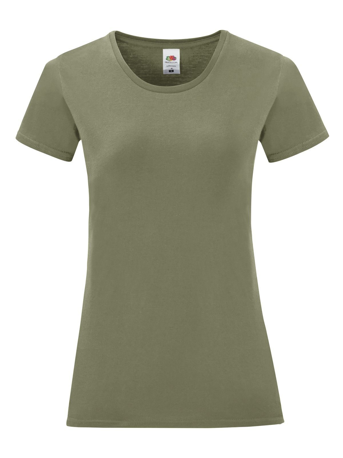 Iconisch dames T-shirt - 59 - Klassieke olijf