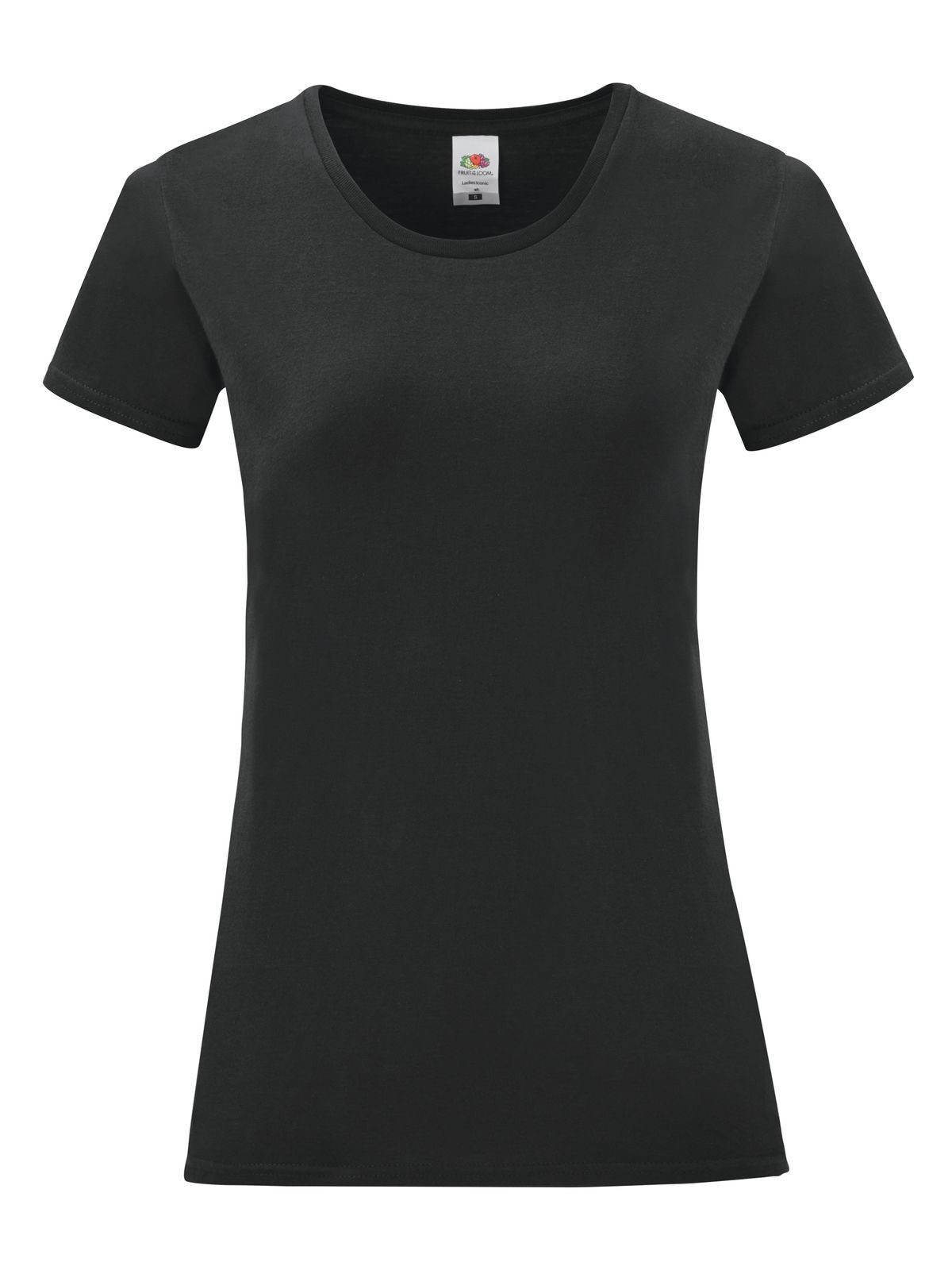 Iconisch dames T-shirt - 36 - Zwart