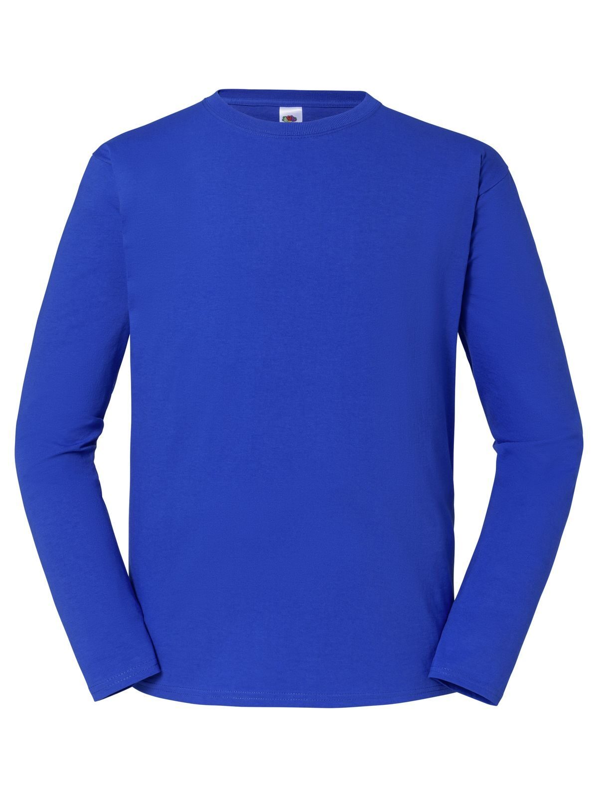 Iconisch 195 T-shirt met lange mouwen van ringspun katoen - 51 - Koningsblauw