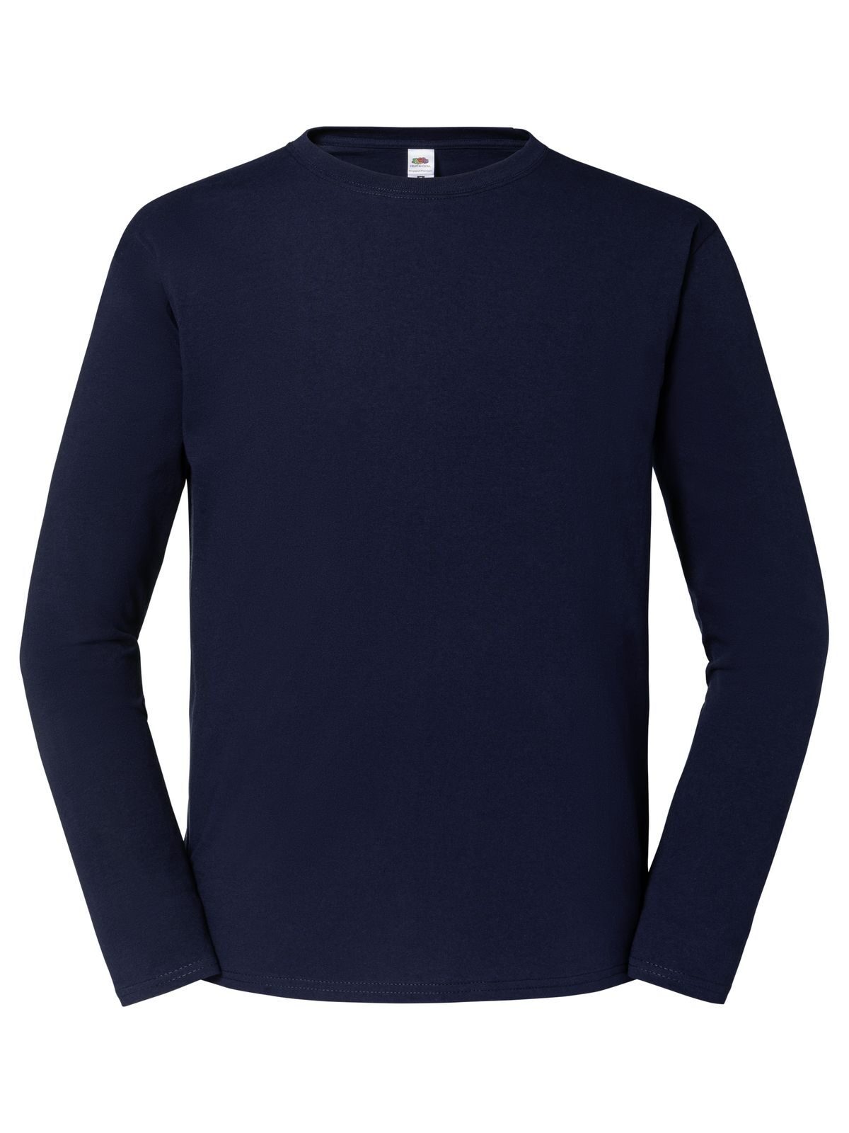 Iconisch 195 T-shirt met lange mouwen van ringspun katoen - AZ - Diep Marineblauw